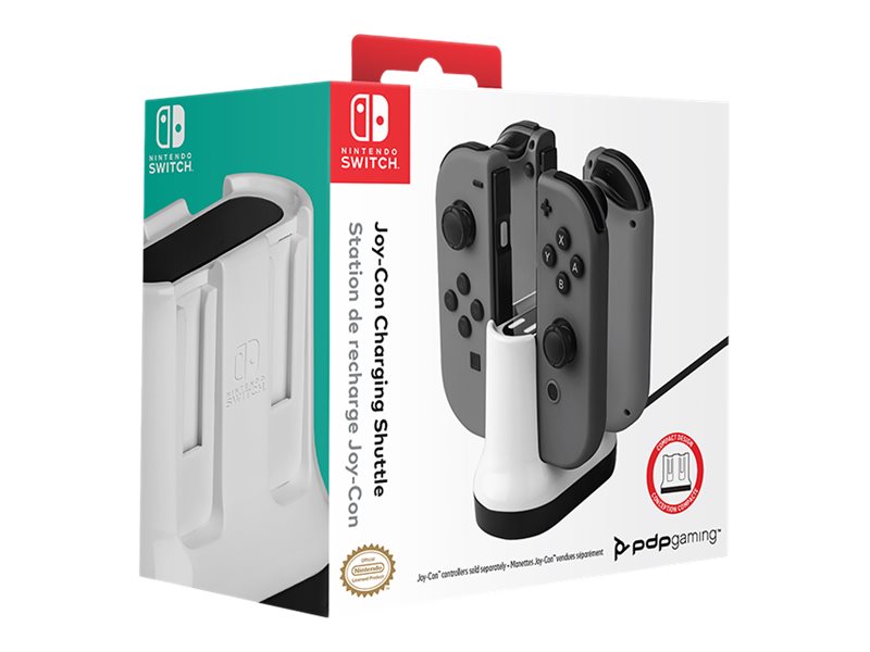 PDP Gaming Joy-Con Charging Shuttle Ladestation Schwarz, Weiß