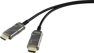 SpeaKa Professional HDMI Anschlusskabel 15.00 m Ultra HD (4k) HDMI mit Ethernet Schwarz [1x HDMI-Stecker - 1x HDMI-Stecker] (SP-8821988)