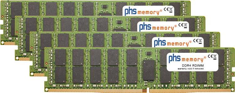 PHS-memory 512GB (4x128GB) Kit RAM Speicher kompatibel mit Apple iMac Pro 18-Core 2.3GHz 68,60cm (27")  (5K, Late 2017) DDR4 RDIMM 3DS 2933MHz PC4-23400-R (SP467103)