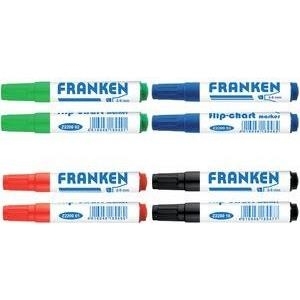 FRANKEN Flipchart-Marker farbig sortiert rot gruen blau schwarz (Z2203)