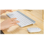 Logitech MK470 Tastatur RF Wireless QWERTY US International Weiß (920-009205)