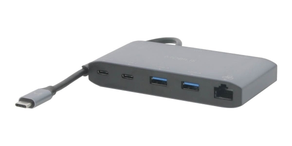Mobilis USB-C Docking Station 8-in-1 020027 100W PD HDMI 4K VGA Grau (020027)