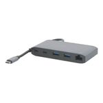 Mobilis USB-C Docking Station 8-in-1 020027 100W PD HDMI 4K VGA Grau (020027)