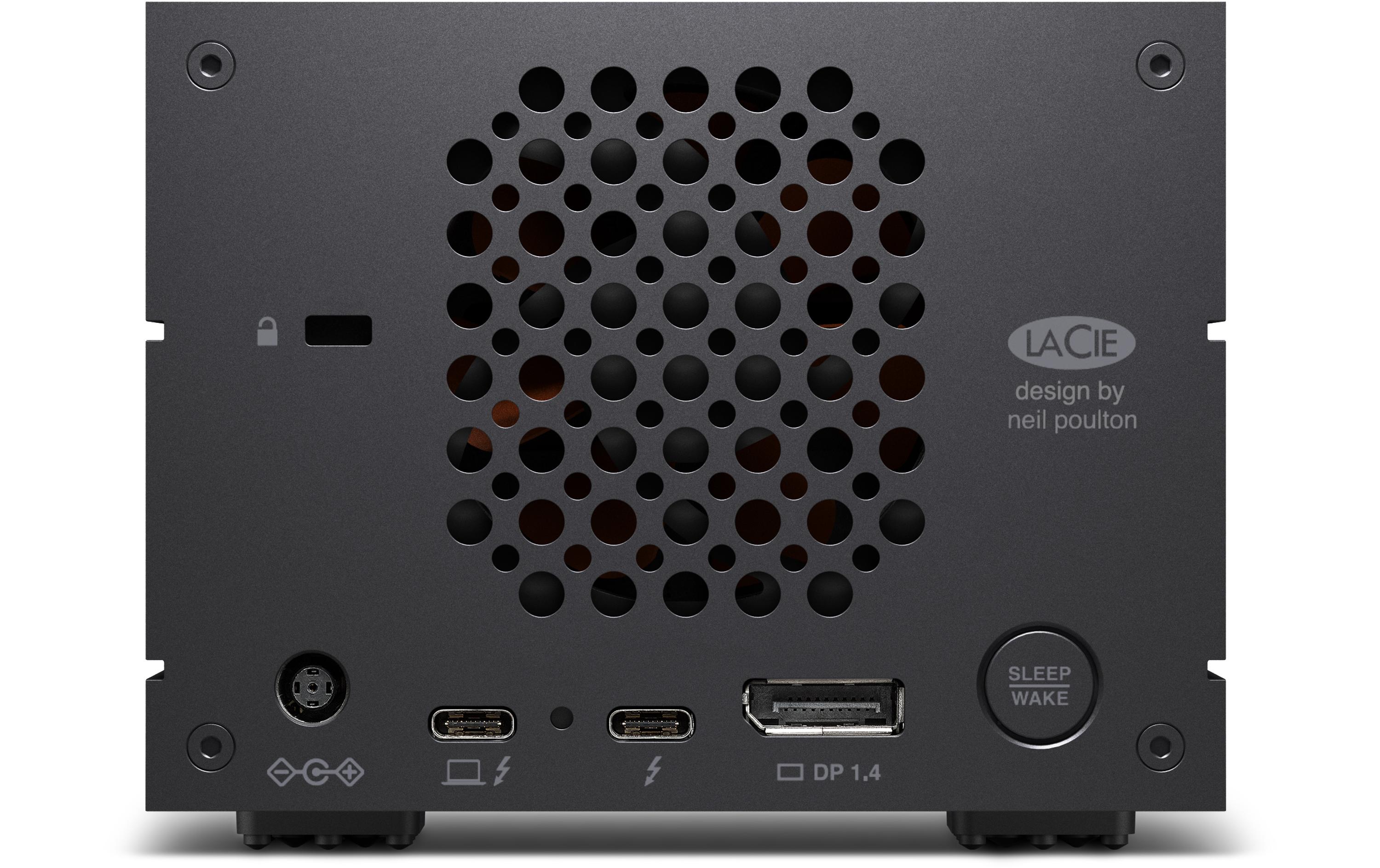 LaCie 2big Dock STLG40000400 40 TB Thunderbolt 4 Schwarz