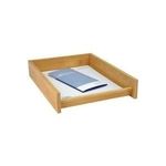 WEDO Briefablage, aus Bambus, stapelbar passend für Format DIN A4, Maße: (B)250 x (T)340 x (H)62 mm (61 807)