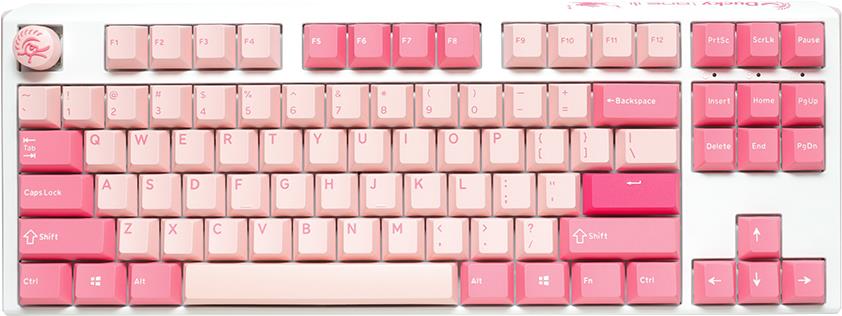 Ducky One 3 TKL Gossamer Pink Tastatur USB Deutsch Pink - Weiß (DKON2187-EDEPDGOWWPC1)