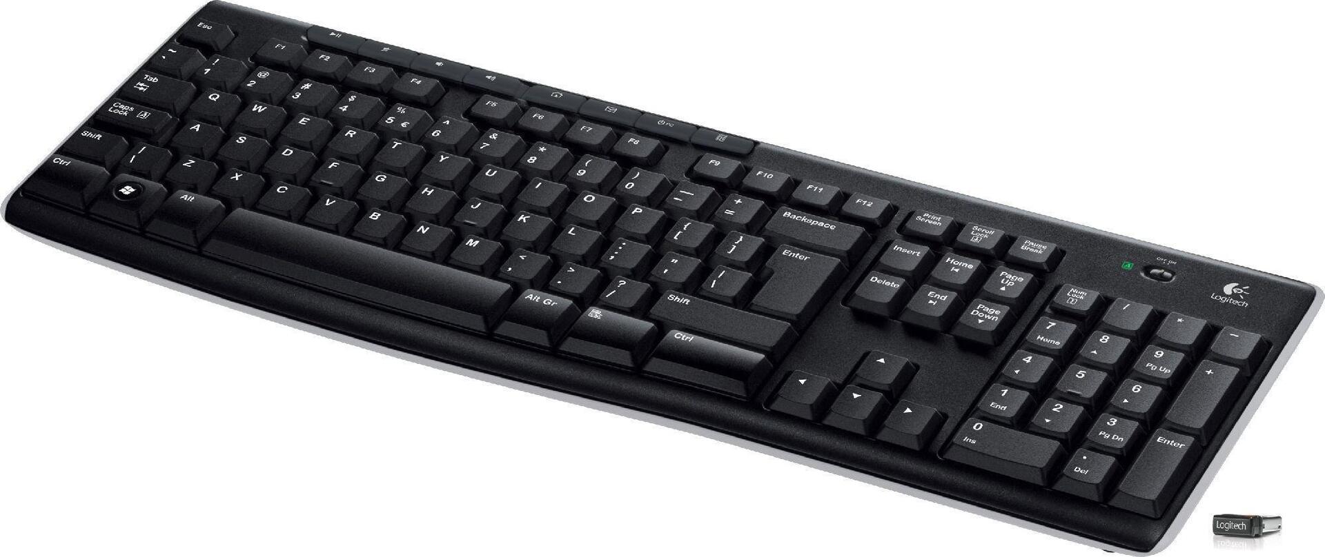 Logitech Wireless Keyboard K270 Kabellose Tastatur QWERTY Schwarz