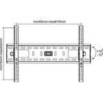 InLine® Wandhalterung für TFT/LCD/LED/Plasma, 81-152cm (32-60"), max. 75kg (23117A)