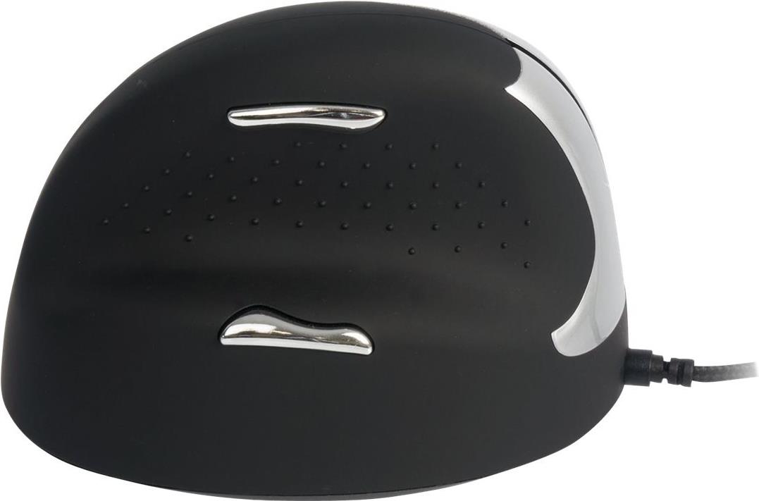 R-Go Tools Ergonomische Maus HE Break Medium Linkshänder USB Schwarz/Silber