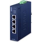 PLANET Industrial 4-Port EtherCAT Netzwerk Medienkonverter Blau (IECJ-400)