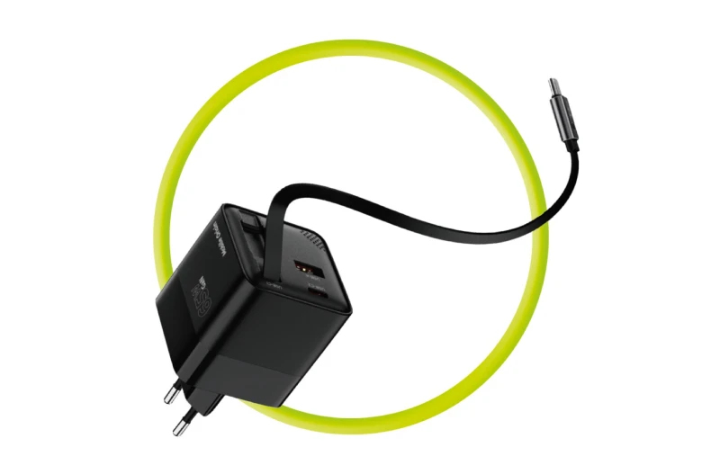 Mobile Origin MO-65WDCH-PW2 65W GaN Ladegerät USB-C 75 cm Schwarz