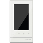 Busch-Jaeger 83222 U-611. Bildschirmdiagonale: 12,7 cm (5" ), Bildschirmauflösung: 480 x 854 Pixel. Produktfarbe: Weiß, Schutzart (IP-Code): IP30, Steuerung: Berührung. Innengerät Stromversorgung: AC, Netzteil Eingansgsspannung: 100 - 240. Breite: 99 mm, Tiefe: 21,5 mm, Höhe: 180 mm (2CKA008300A0480)