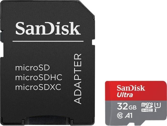 SanDisk Ultra Flash-Speicherkarte (microSDHC/SD-Adapter inbegriffen) (SDSQUA4-032G-GN6IA)