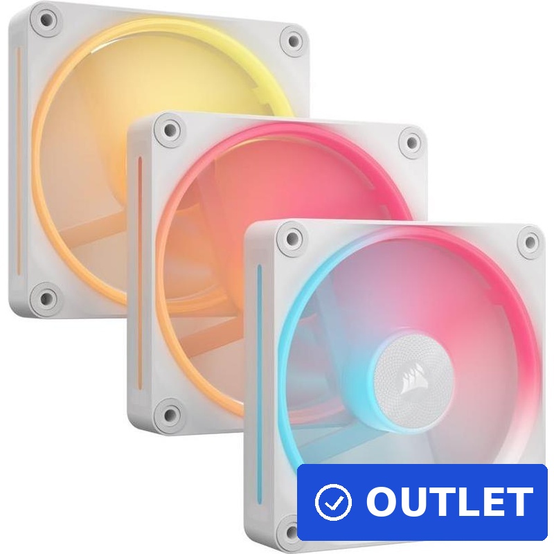 CORSAIR Lüfter 120*120*25 LX120-R RGB iCUE Link Triple (W) (CO-9051054-WW) (B-Ware)