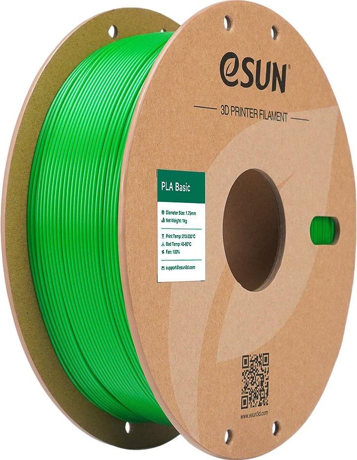 PLA BASIC 1,75mm GREEN 1kg ESUN 3D FILAMENT (PLA-BASIC175G1P1)