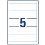 AVERY Zweckform Ordner-Einsteckschilder, 54 x 190 mm, weiß breit, mit Mikroperforation (C32267-25)