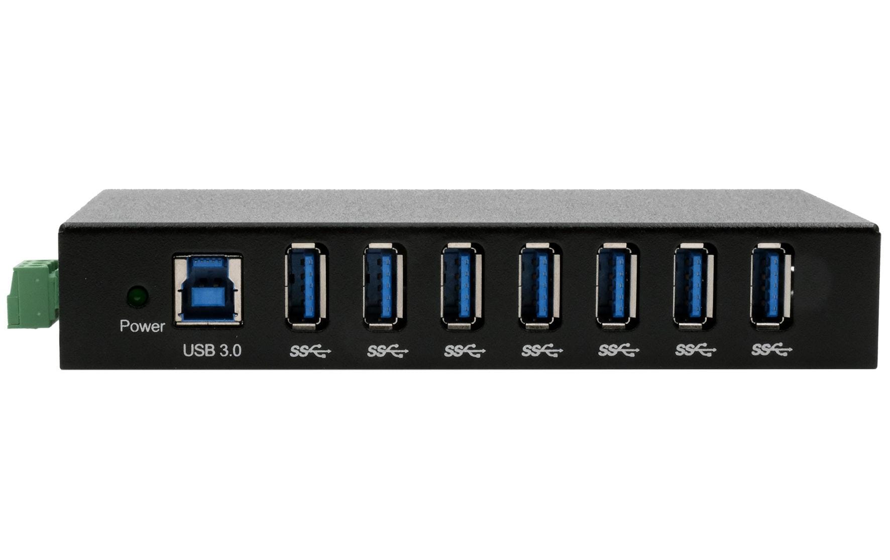 Exsys EX-11237HMS 7-Port USB 3.2 Gen 1 Metall-Hub Schwarz