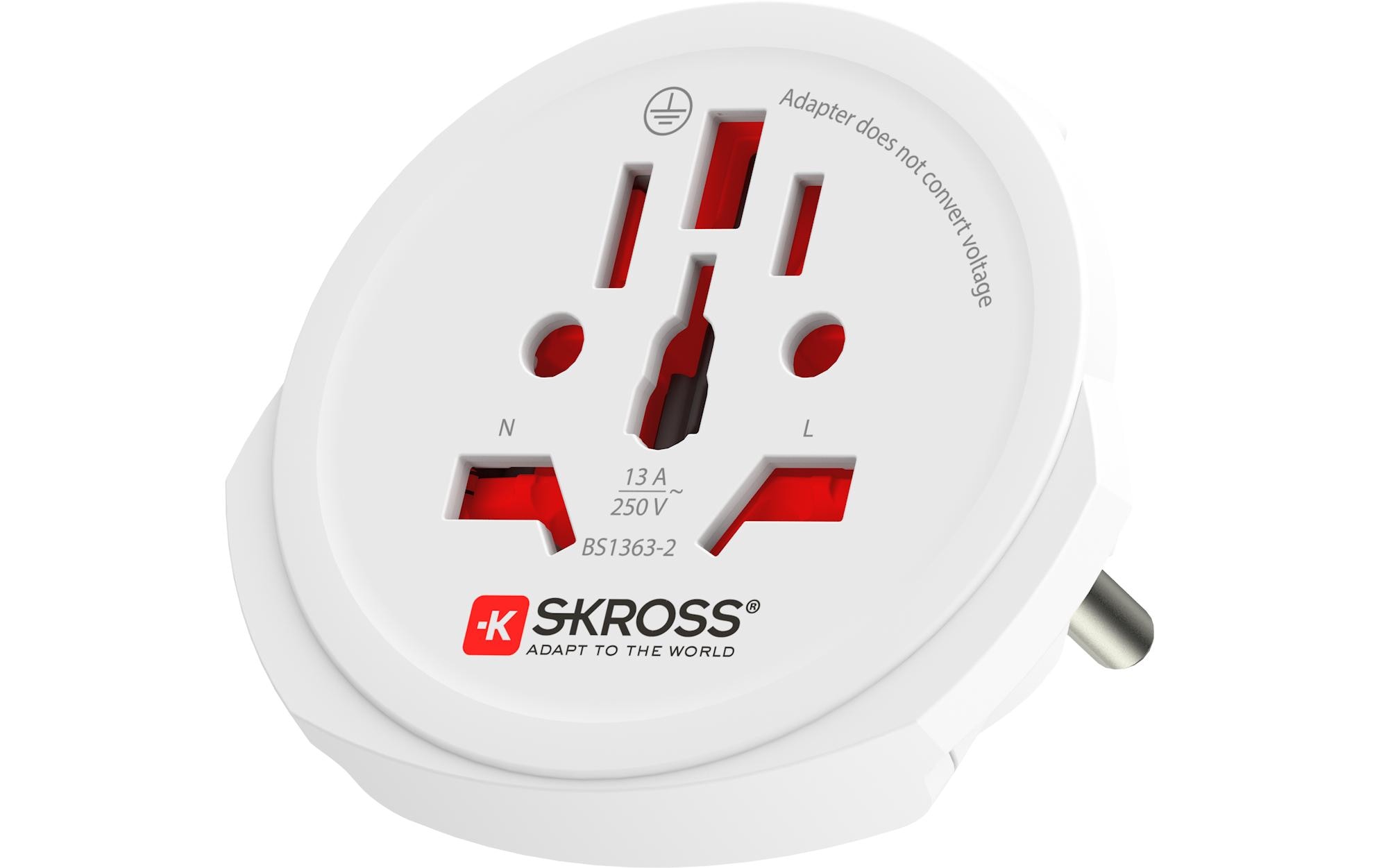 SKROSS PRO World 7A Reiseadapter Weiß