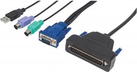 INTELLINET NETWORKS VGA 1-Port Cable for KVM Console (507769)