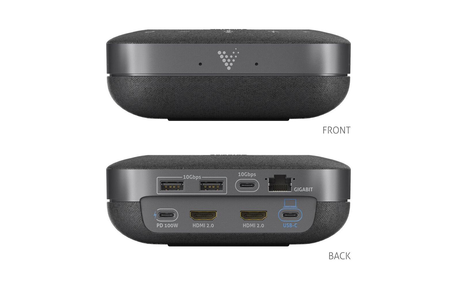 PureLink Vuelogic VL-SD200 10-in-1 USB-C Speakerdock Schwarz