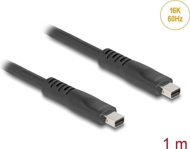 Delock Mini DisplayPort Kabel 16K 60 Hz 80 Gbps 1 m (81176)