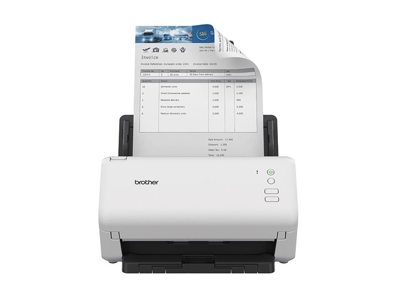 Brother ADS-4100 Dokumentenscanner 35 Seiten/Min. Dual CIS Duplex 60 Blatt ADF Schwarz, Weiß