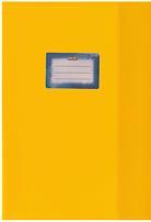 herlitz Heftschoner DIN A4, geprägt (Bast), PP, gelb mit aufgeklebtem Beschriftungsetikett - 25 Stück (5204011)