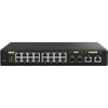 QNAP QSW-M2116P-2T2S - Switch - managed - 16 x 100/1000/2.5G (PoE+) + 2 x 10 Gigabit SFP+ + 2 x 100/1000/2.5/5/10G (PoE++) - Desktop, an Rack montierbar - PoE++ (280 W)