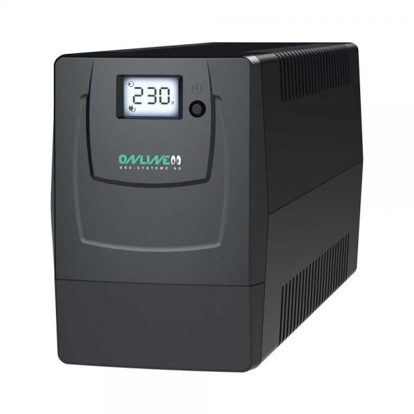 ONLINE USV-Systeme YUNTO Smile 600 Line-Interaktiv 600 VA 360 W Schwarz