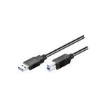 Wentronic Goobay USB 3.0 SuperSpeed Kabel, Schwarz, 1.8 m - USB 3.0-Stecker (Typ A) > USB 3.0-Stecker (Typ B) (93655)