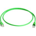 Telegärtner 100008571 RJ45 Netzwerkkabel, Patchkabel CAT 5e F/UTP 3.0 m Grün Flammwidrig, mit Knickschutztülle 1 St.