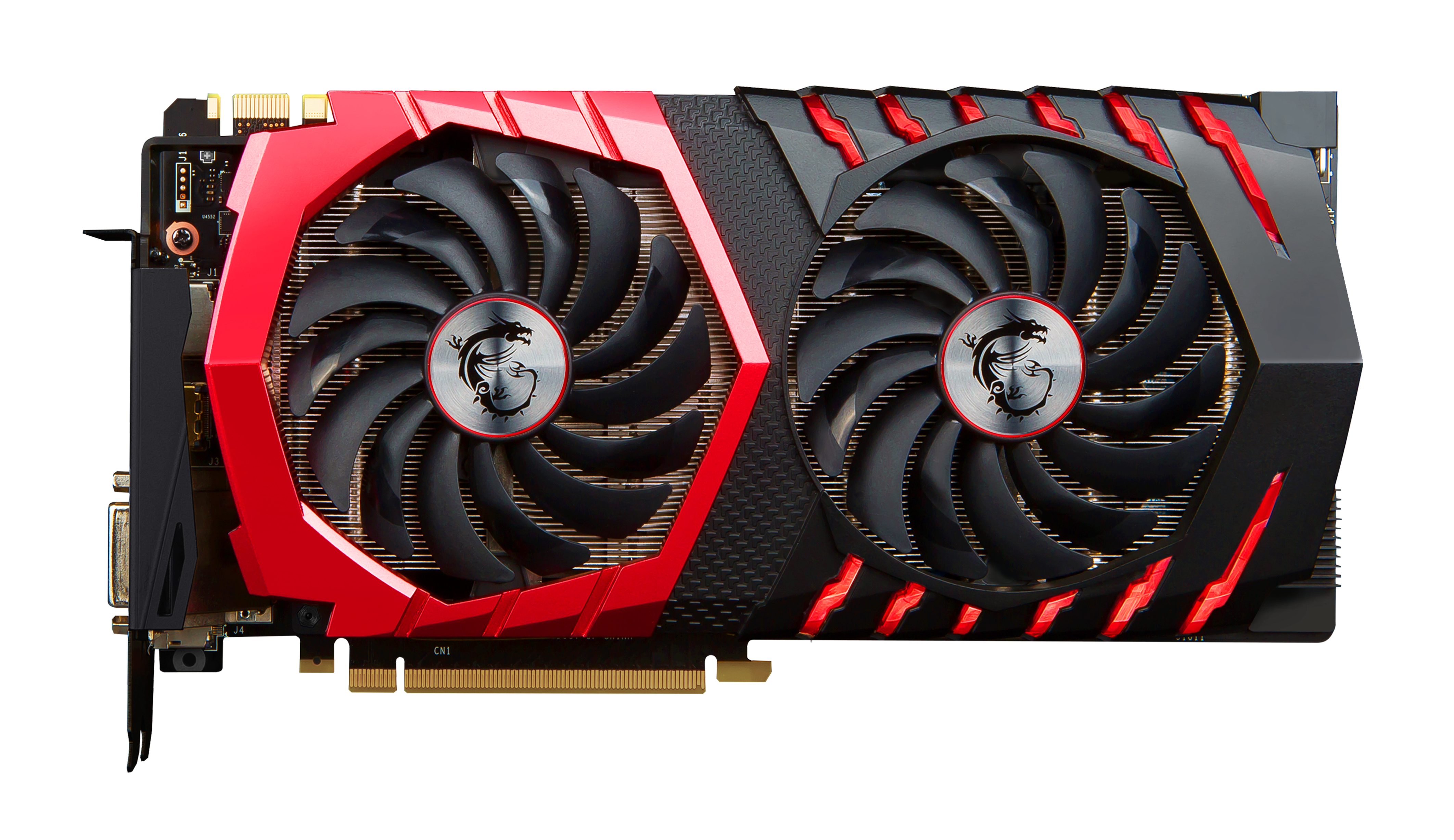 MSI GeForce GTX 1080 GAMING X 8 GB GDDR5X Grafikkarte Schwarz, Rot