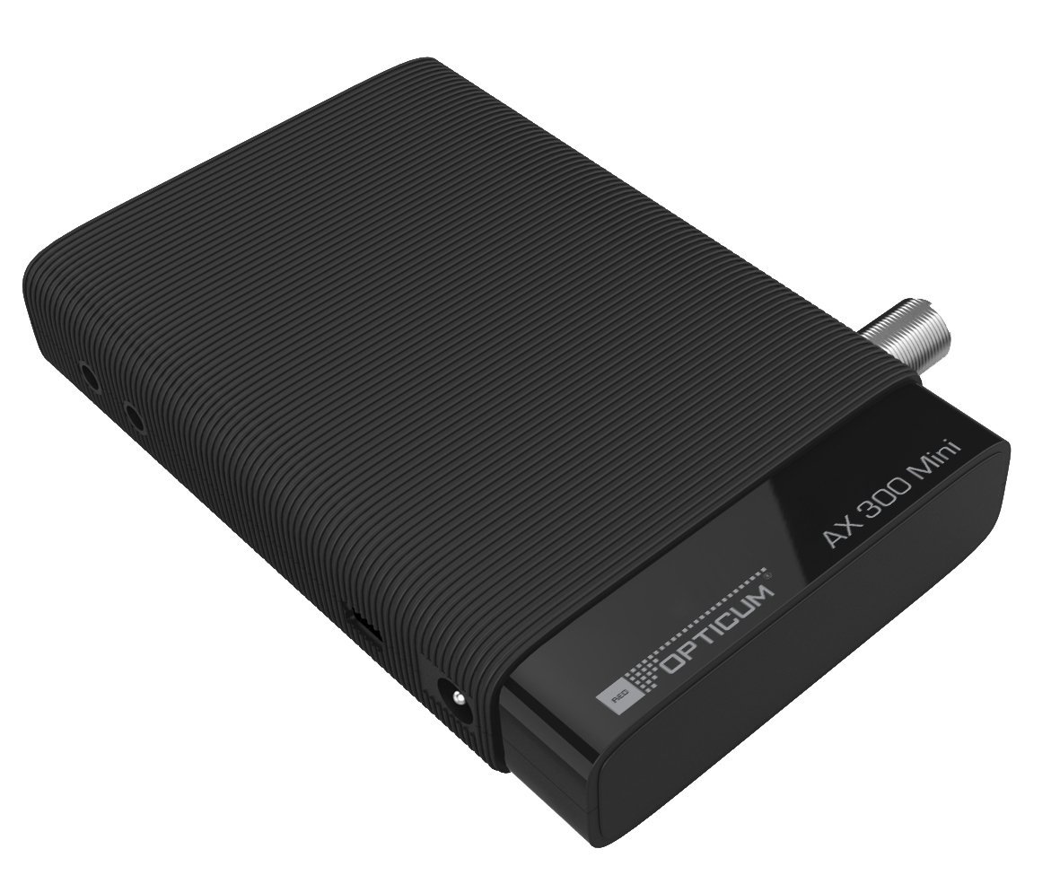 Opticum AX 300 Mini V2 HDTV-Satelliten Receiver (Full HD 1080p, HDMI, USB 2.0, S/PDIF, 12 Volt, Conax Kartenleser) schwarz (30062)