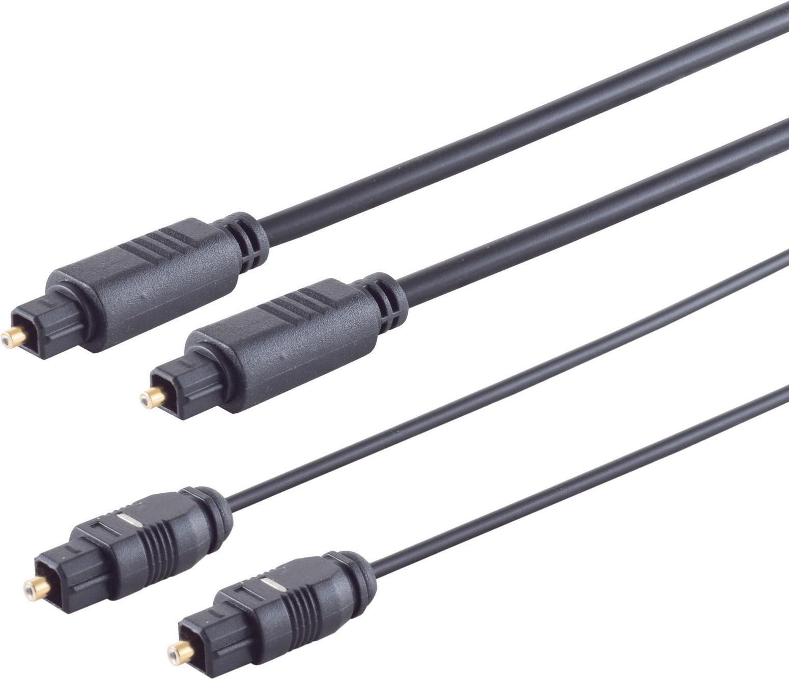 S-CONN S/CONN maximum connectivity Lichtwellenleiterkabel 2,2mm, Toslink-Stecker auf Toslink-Stecker