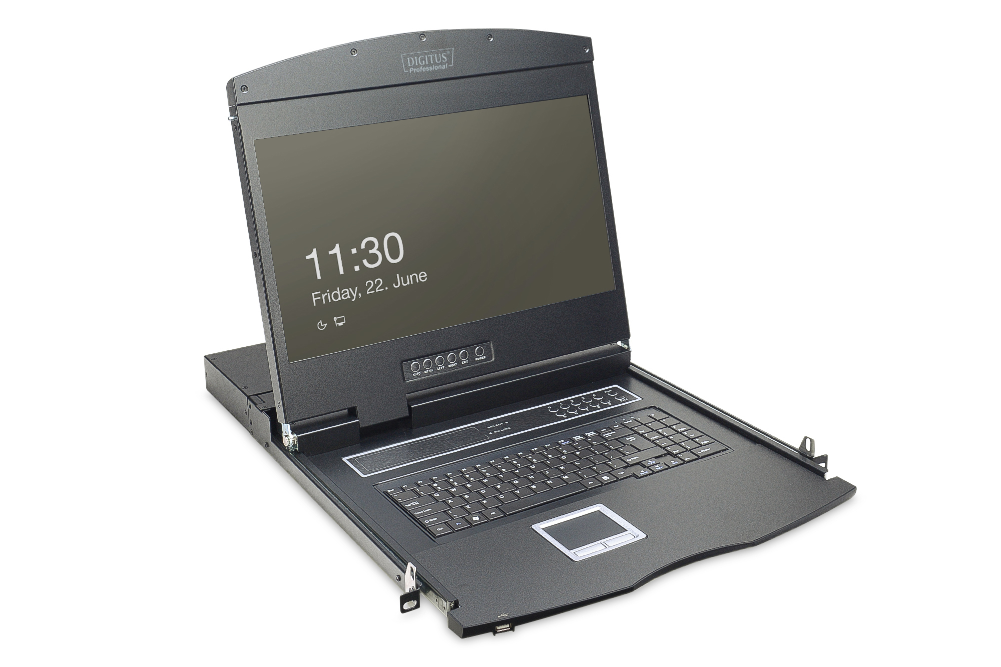 Digitus Professional KVM-Konsole DS-72211-3GE 19" 16-Port VGA Deutsche Tastatur Schwarz
