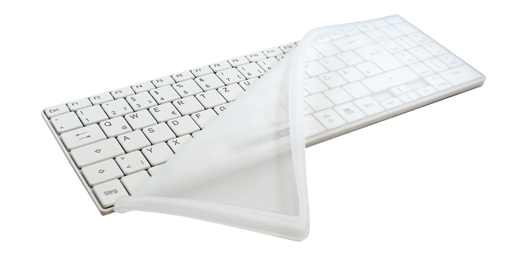 Man & Machine Its Cool Drape Tastaturabdeckung Silikon 345 × 115 mm Transparent