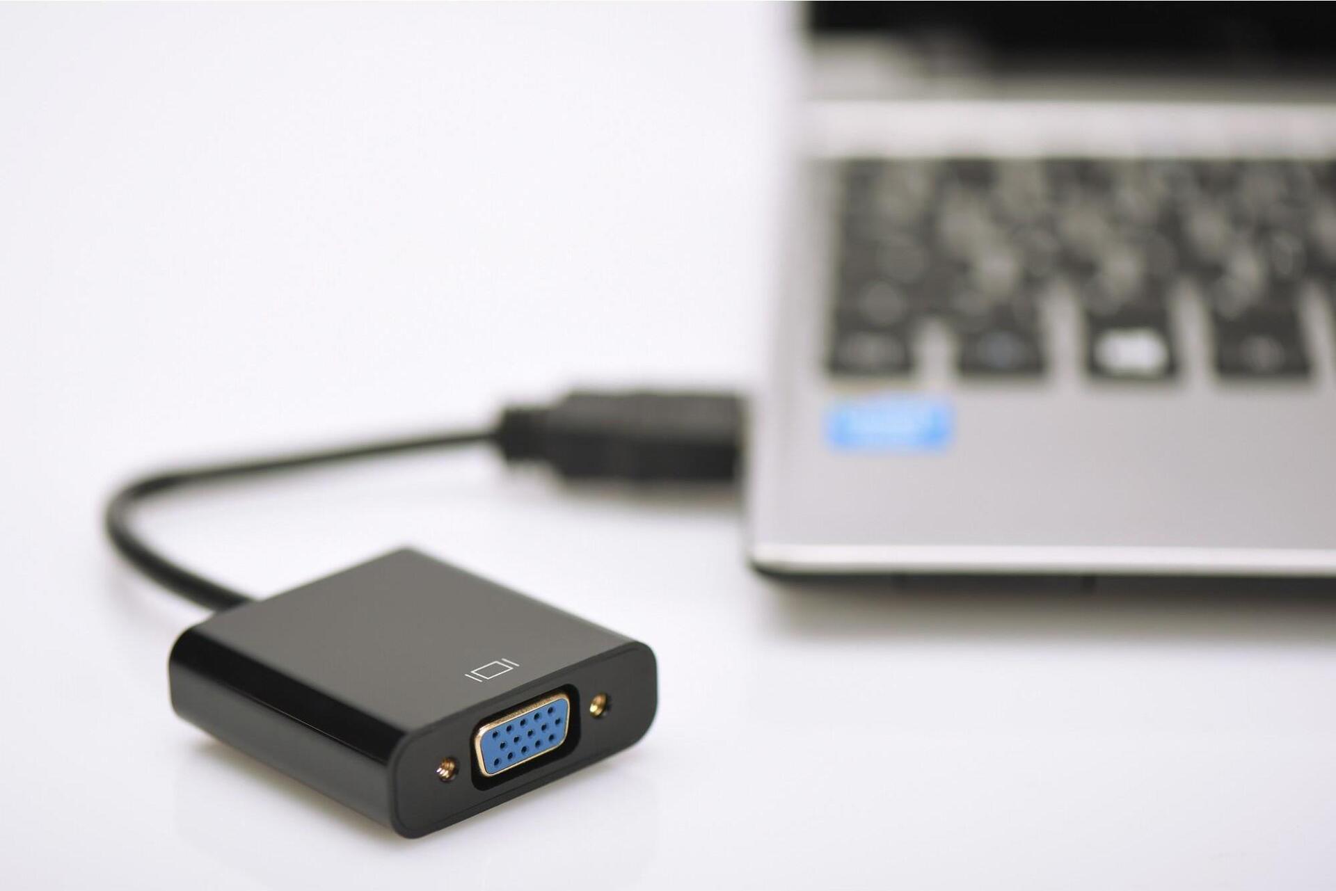 Digitus DIGITUS DA-70461 HDMI auf VGA Konverter Schwarz