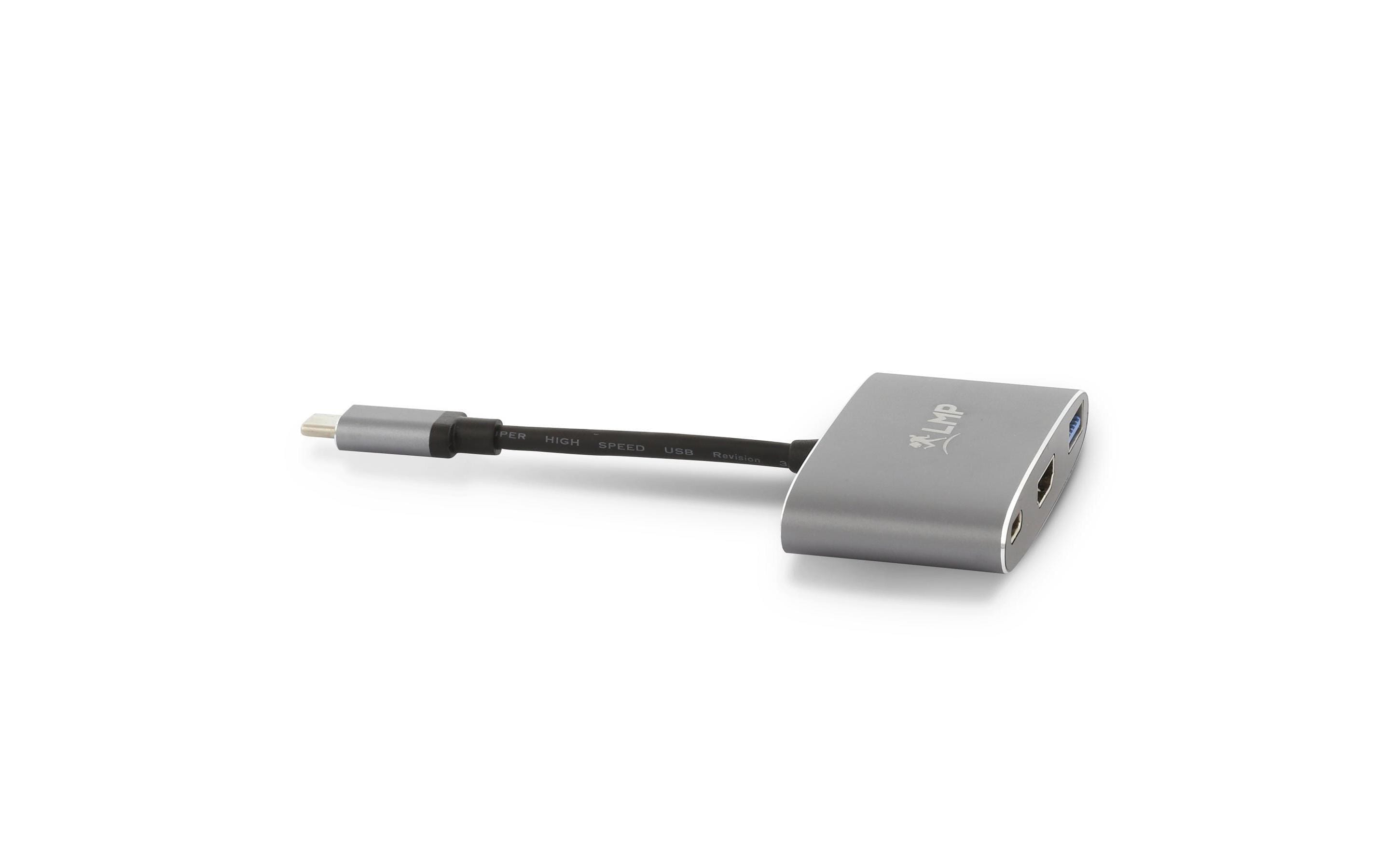 LMP USB-C Combo Multiadapter HDMI USB 3.0 USB-C Schwarz