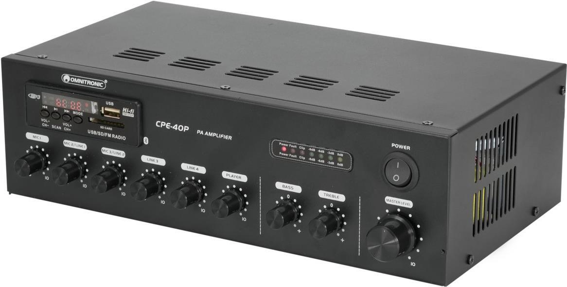 Omnitronic 80709605 Audioverstärker Leistung/Phase Schwarz (80709605)