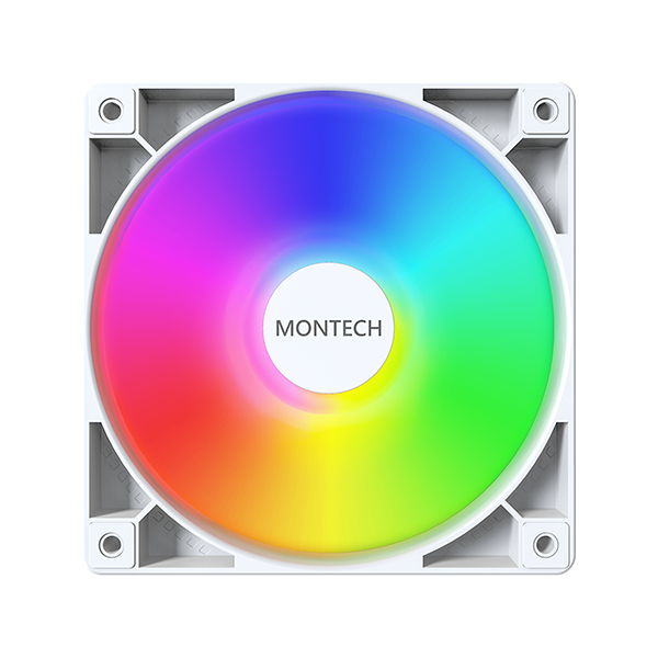 Montech GF120 PWM ARGB 3er-Pack Gehäuselüfter 120 mm Weiß