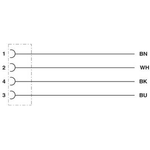 Phoenix Contact 1415608 Sensor-/Aktuatorkabel 10 m M12 Schwarz (1415608)