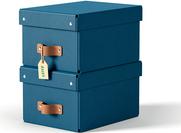 Esselte Leitz Arrchivbox Puro klein mit Klappdeckel 2 Stueck Nachtblau (61470068)