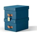 Esselte Leitz Arrchivbox Puro klein mit Klappdeckel 2 Stueck Nachtblau (61470068)