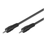Wentronic Goobay 2,5mm-Klinke-Verbindungskabel, Schwarz, 1.5 m - Klinke 2,5 mm-Stecker (3-Pin, Stereo) > Klinke 2,5 mm-Stecker (3-Pin, Stereo) (50457)