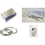 kangaro Schlüsselringe, Metall, Durchmesser: 25 mm, silber Schlüsselanhänger, in Karton-Schachtel - 1 Stück (K-28125)