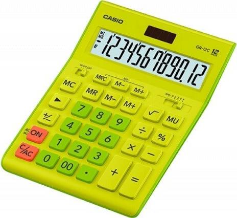 CASIO TASCHENRECHNER OFFICE GR-12C-GN LIMETTENGRÜN, 12-STELLIGES DISPLAY (GR-12C-GN)