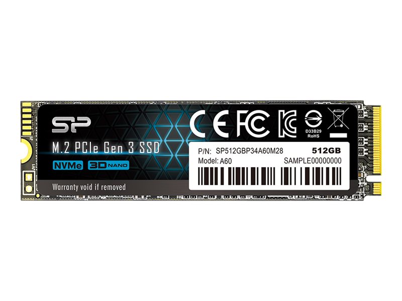 Silicon Power P34A60 SSD 512 GB M.2 PCIe 3.0 x4 NVMe