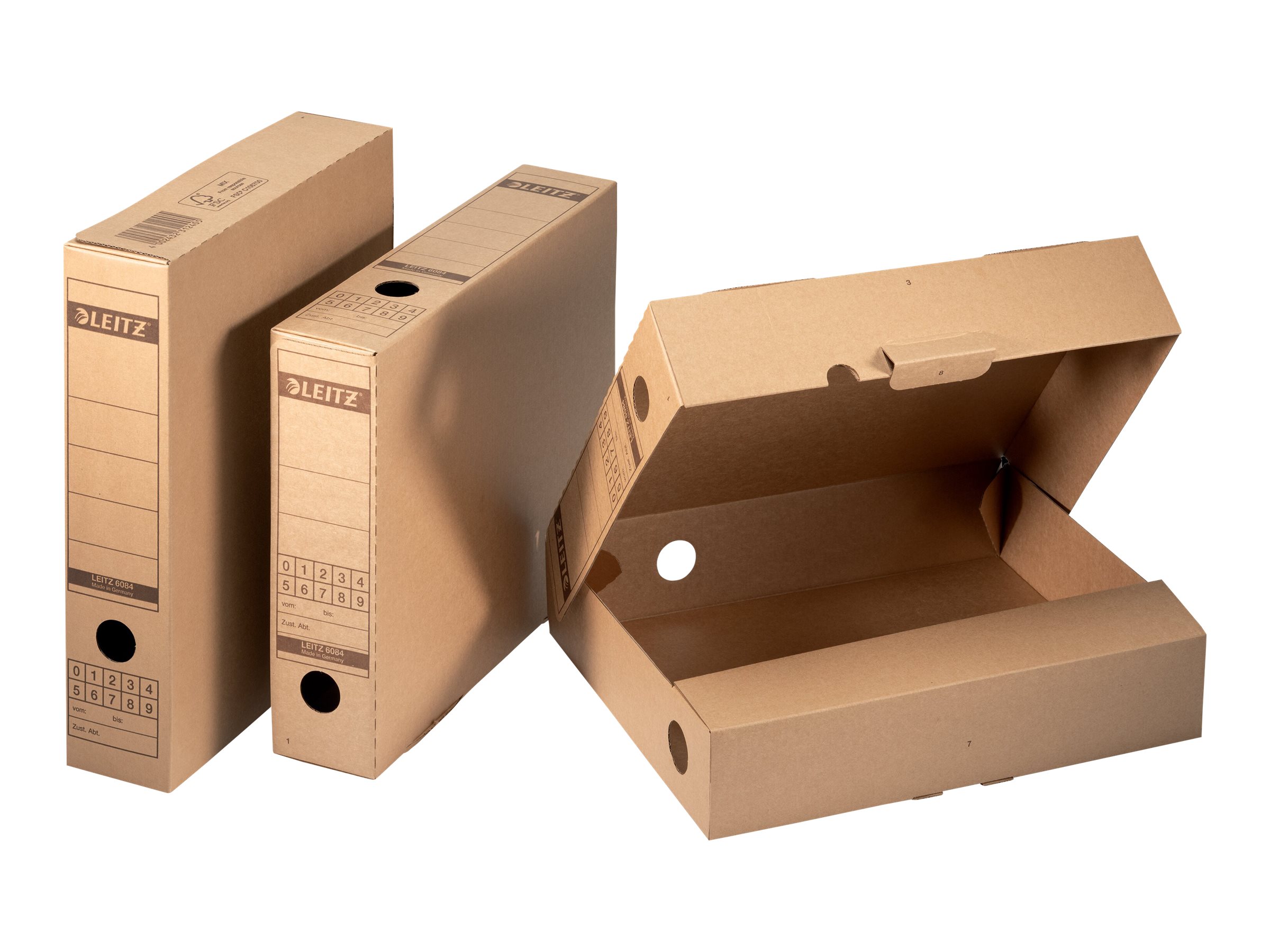 Leitz 6084-00-00 Aktenbox A4 Naturbraun