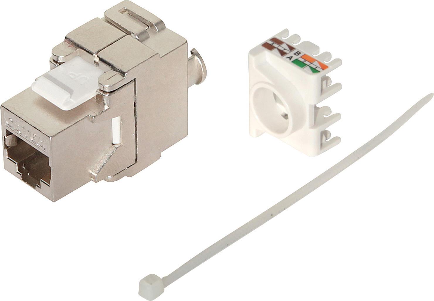 S/CONN maximum connectivity 10x Keystone cat.6 A zertifiziert, 500 MHz, Druckguss-Gehäuse, vollgeschirmt--VE10 (75004-10SET)