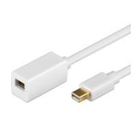 Wentronic Goobay mini DisplayPort Verlängerungskabel 1.2, Weiß, 1 m - Mini DisplayPort-Stecker > Mini DisplayPort-Buchse (52854)